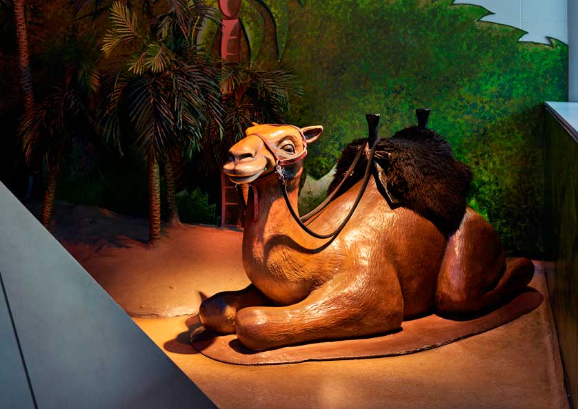 Une statue de chameau au Musée canadien de l'histoire, à Ottawa.