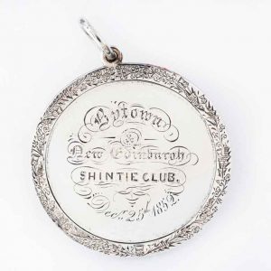 Médaille de shinty en argent