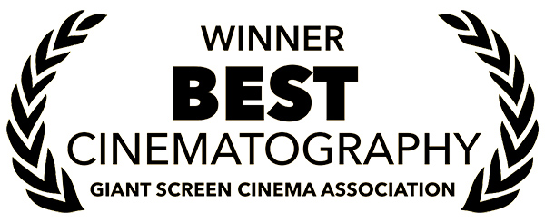 Logo - Winner Best Cinematography - Giant Screen Cinema Association