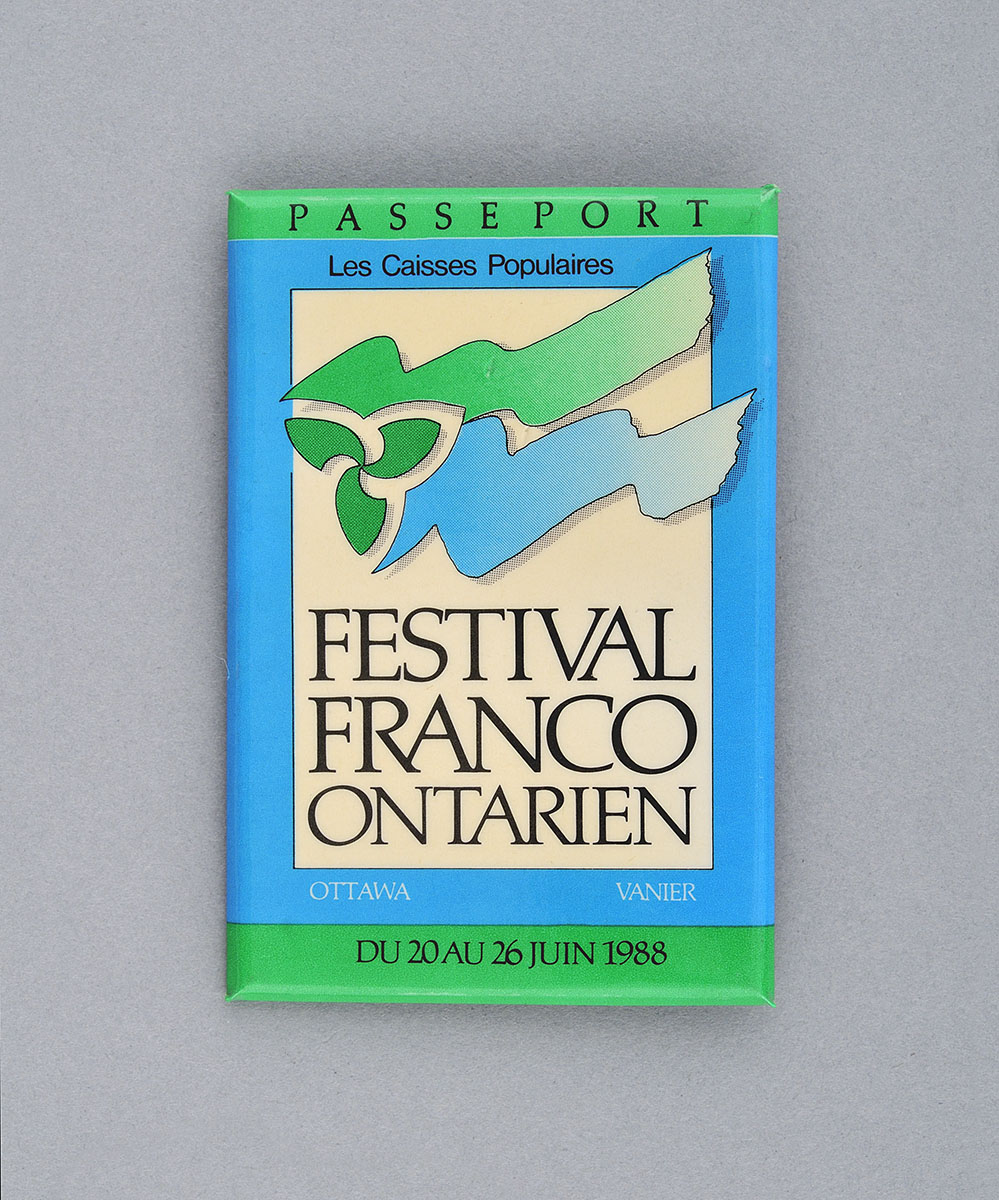 Le logo du Festival franco ontarien affiché à Ottawa.