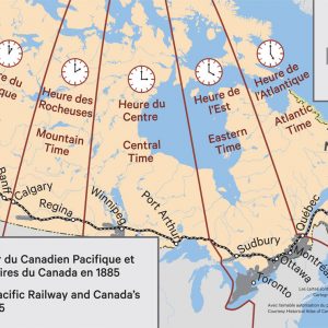Le chemin de fer du Canadien Pacifique et les fuseaux horaires du Canada en 1885