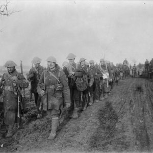 Soldats canadiens après la bataille de la Somme