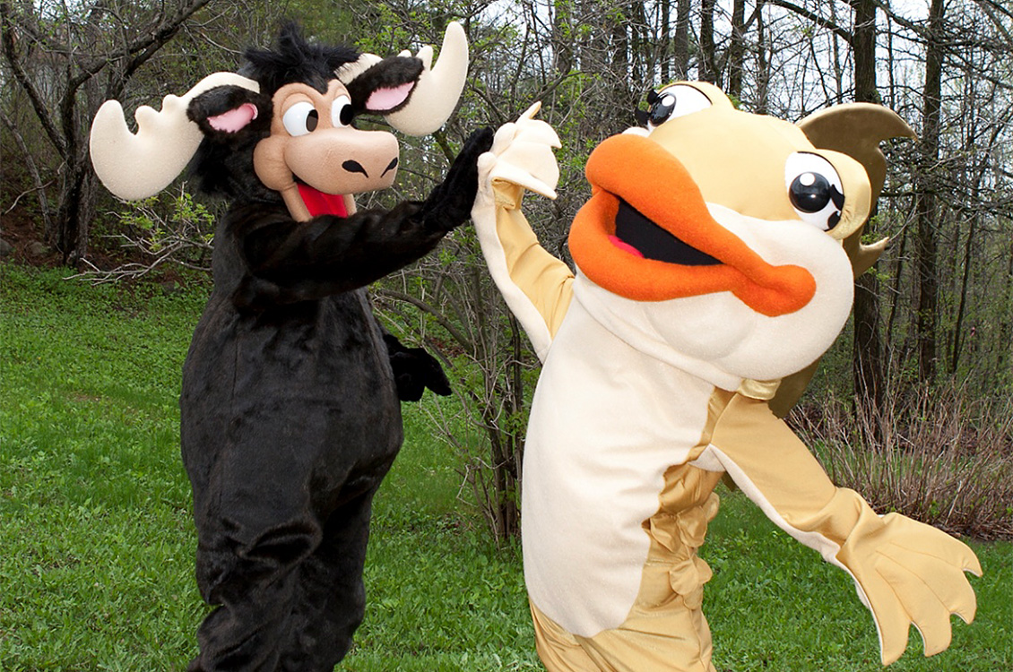 Des mascottes