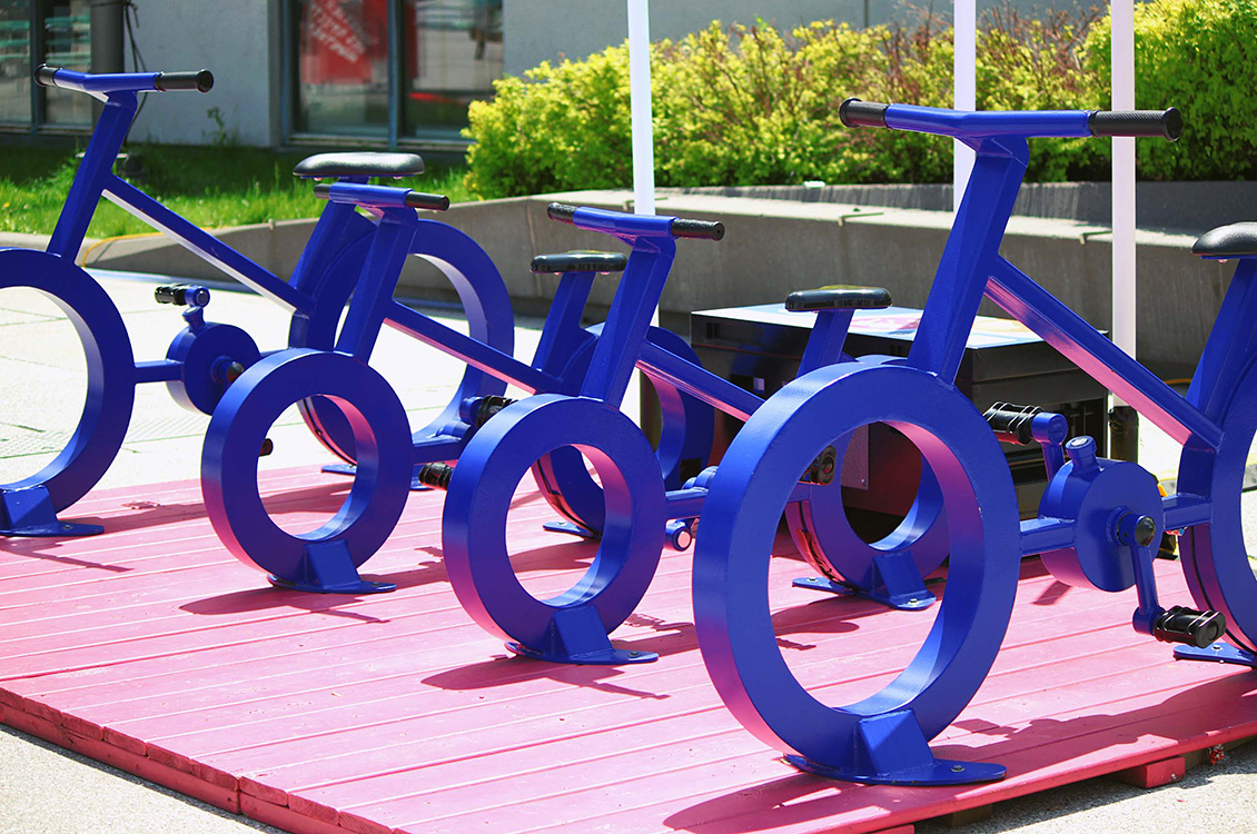 Vélos bleus